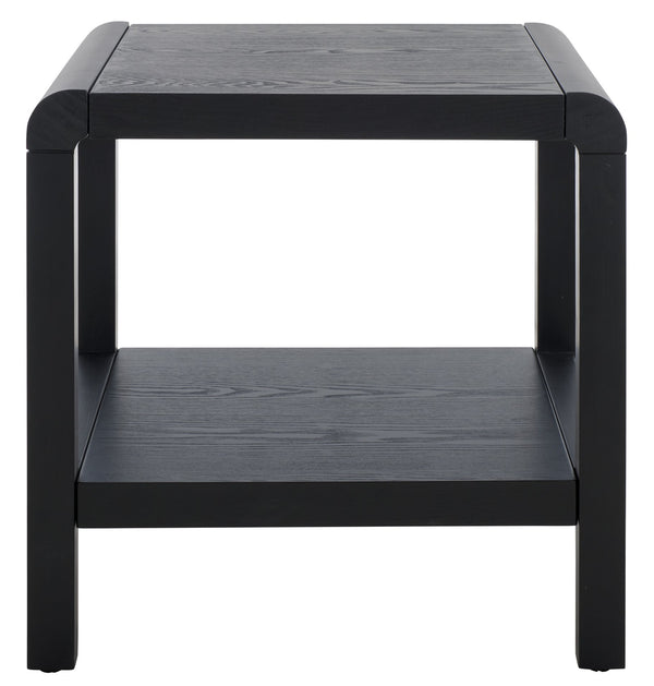 Safavieh Omara Coffee Table With Shelf - Stylish And Durable Living Room Centerpiece For Effortless Decor Black Wood Acc2319c