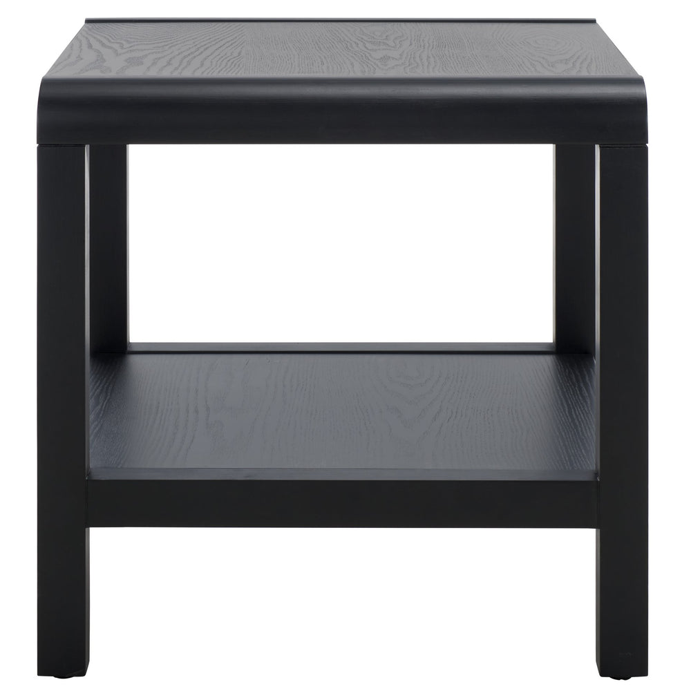 Safavieh Omara Coffee Table With Shelf - Stylish And Durable Living Room Centerpiece For Effortless Decor Black Wood Acc2319c