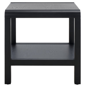 Safavieh Omara Coffee Table With Shelf - Stylish And Durable Living Room Centerpiece For Effortless Decor Black Wood Acc2319c