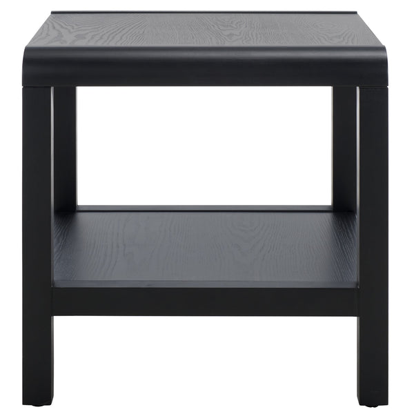 Safavieh Omara Coffee Table With Shelf - Stylish And Durable Living Room Centerpiece For Effortless Decor Black Wood Acc2319c