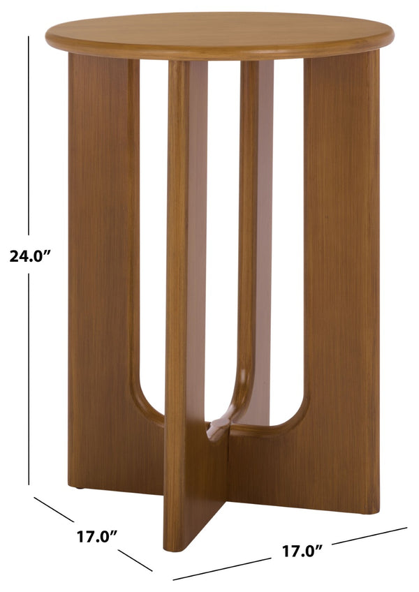 Safavieh Ashanka End Table – Stylish Compact Accent Table For Living Rooms, Bedrooms, And Office Spaces Walnut ACC2320A