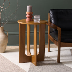 Safavieh Ashanka End Table – Stylish Compact Accent Table For Living Rooms, Bedrooms, And Office Spaces Walnut ACC2320A