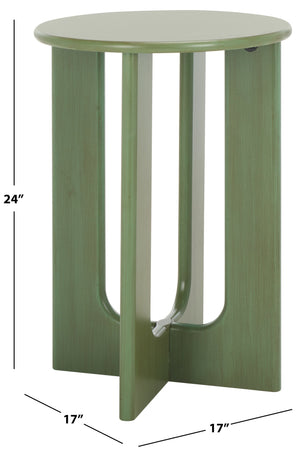 Safavieh Ashanka End Table - Stylish And Functional Accent Piece To Enhance Your Living Space Decor Today! Green Wood Acc2320b