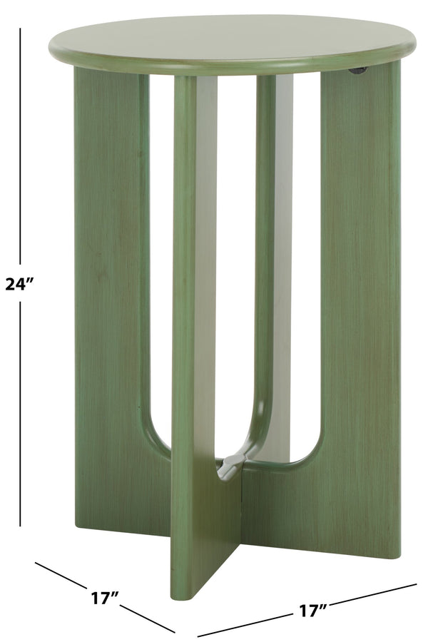 Safavieh Ashanka End Table - Stylish And Functional Accent Piece To Enhance Your Living Space Decor Today! Green Wood Acc2320b