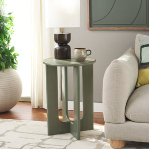 Safavieh Ashanka End Table - Stylish And Functional Accent Piece To Enhance Your Living Space Decor Today! Green Wood Acc2320b