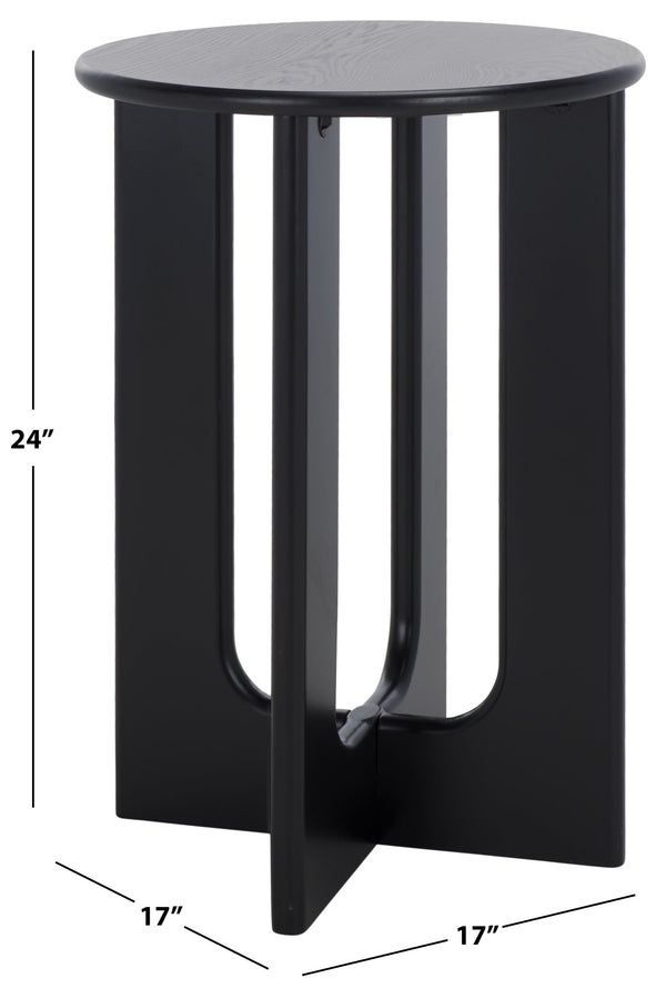 Safavieh Ashanka End Table - Stylish And Functional Accent Piece To Enhance Your Living Space Decor Today! Black Wood Acc2320c