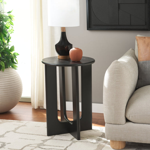 Safavieh Ashanka End Table - Stylish And Functional Accent Piece To Enhance Your Living Space Decor Today! Black Wood Acc2320c