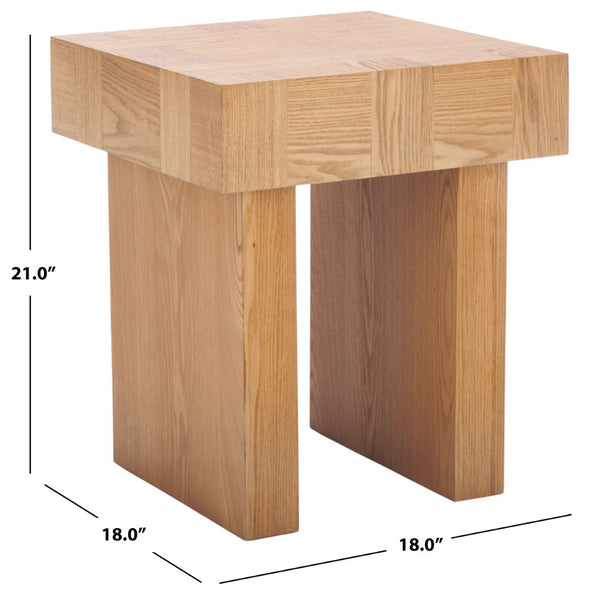 Safavieh Famoni End Table - Elegant Wood Design For Every Room, Perfect Blend Of Style And Functionality Natural Wood Acc2321a