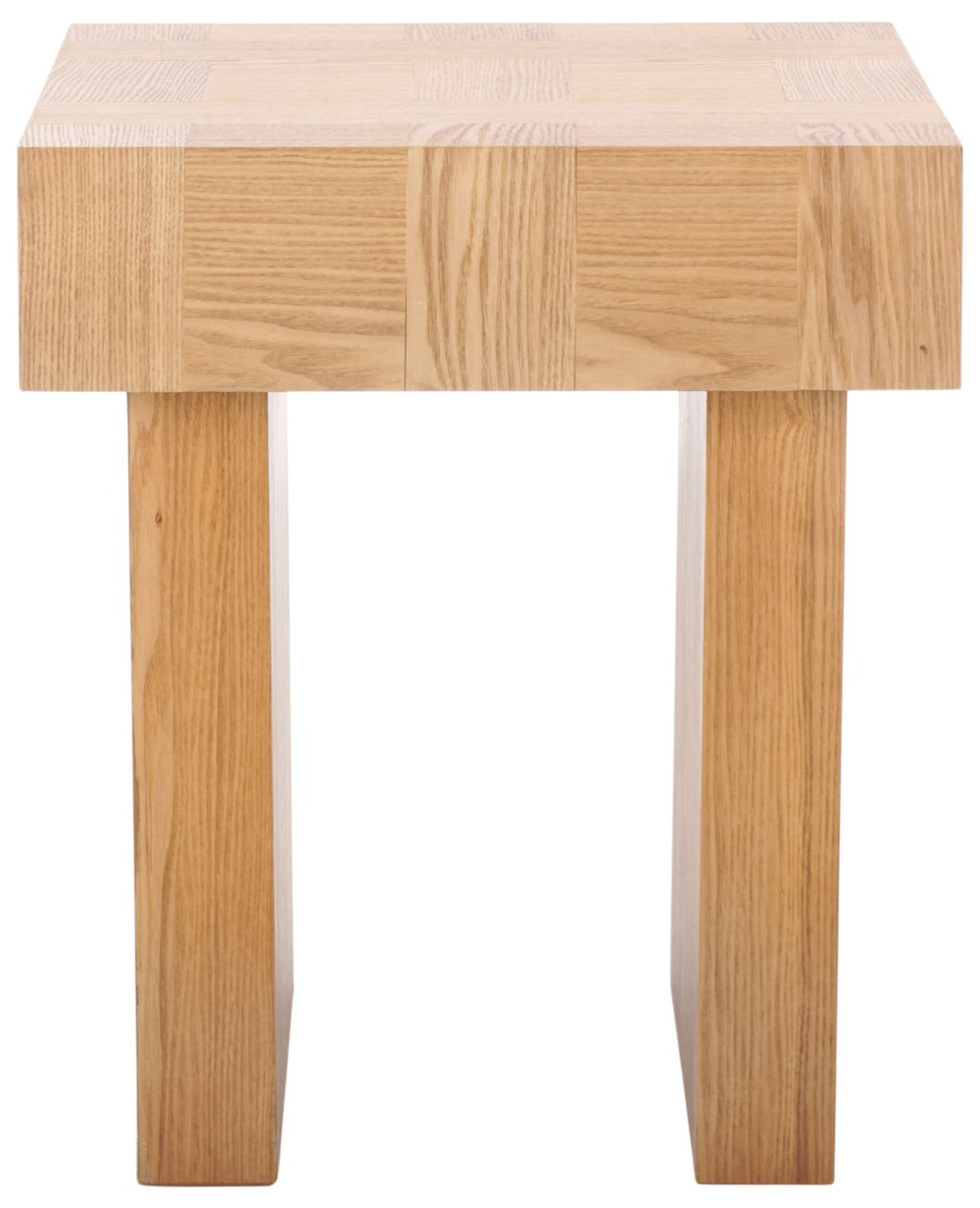 Safavieh Famoni End Table - Rustic Elegance Meets Versatile Functionality For Any Living Space Or Bedroom Natural ACC2321A