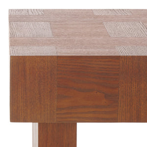 Safavieh Famoni End Table - Elegant Wood Design For Every Room, Perfect Blend Of Style And Functionality Walnut Wood Acc2321b