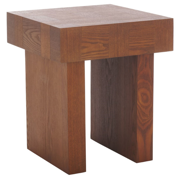 Safavieh Famoni End Table - Elegant Wood Design For Every Room, Perfect Blend Of Style And Functionality Walnut Wood Acc2321b