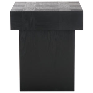 Safavieh Famoni End Table - Elegant Wood Design For Every Room, Perfect Blend Of Style And Functionality Black Wood Acc2321c