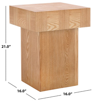 Safavieh Hamona End Table - Timeless Rustic Charm For Living Rooms, Bedrooms, And Accent Spaces Natural ACC2322A