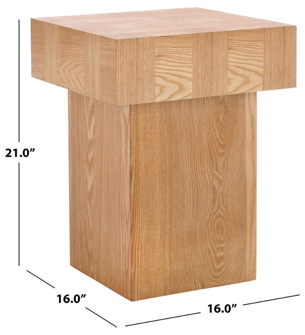 Safavieh Hamona End Table - Timeless Rustic Charm For Living Rooms, Bedrooms, And Accent Spaces Natural ACC2322A