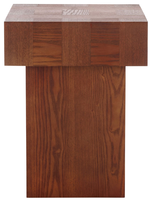 Safavieh Hamona End Table - Timeless Rustic Charm For Living Rooms, Bedrooms, And Accent Spaces Walnut ACC2322B