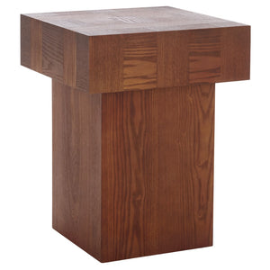 Safavieh Hamona End Table - Timeless Rustic Charm For Living Rooms, Bedrooms, And Accent Spaces Walnut ACC2322B