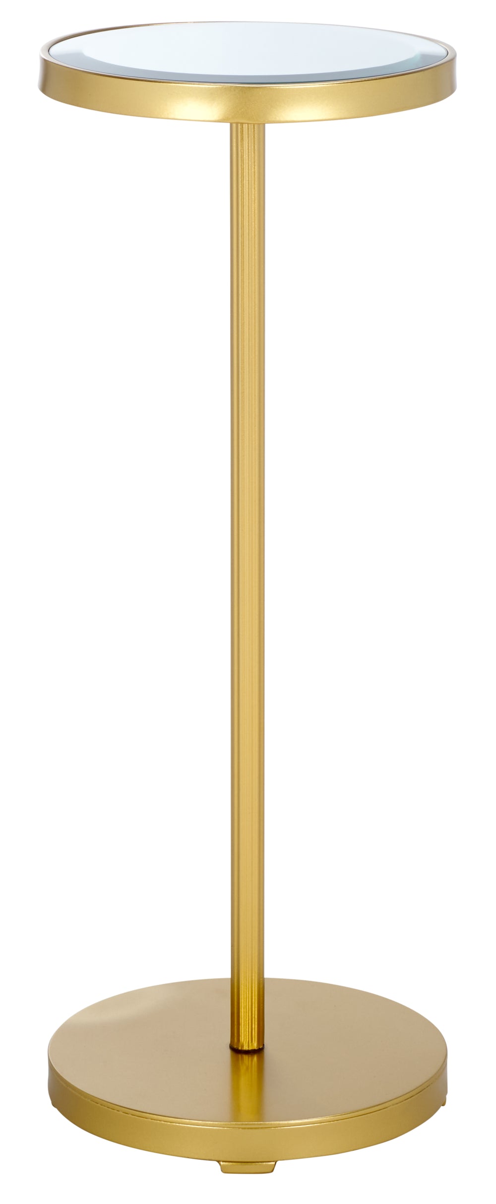 Safavieh Paku Round Side Table - Elegant Gold & Mirror Accent Piece For Modern Home Decor & Chic Interiors Gold ,Mirror Metal Acc2323a