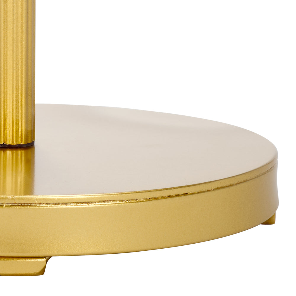 Safavieh Paku Round Side Table - Elegant Gold & Mirror Accent Piece For Modern Home Decor & Chic Interiors Gold ,Mirror Metal Acc2323a