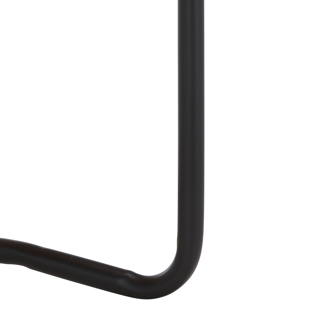 Safavieh Omaka 1 Shelf End Table - Stylish Natural & Black Design With Clear Glass, Perfect For Any Space! Natural ,Black Metal Acc2325a