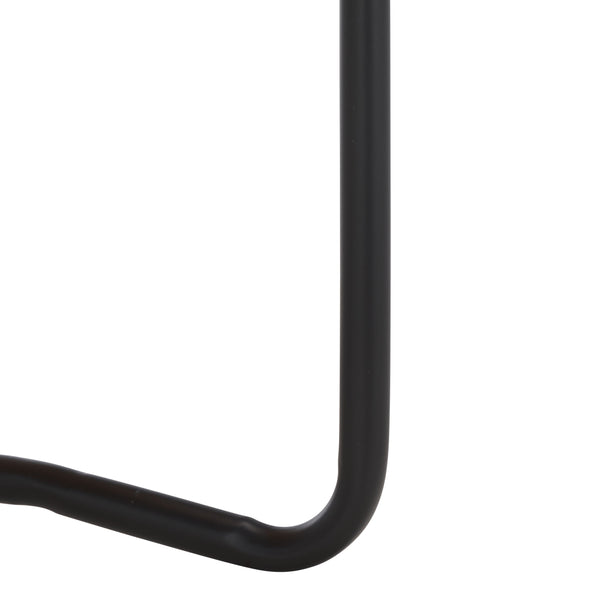 Safavieh Omaka 1 Shelf End Table - Stylish Natural & Black Design With Clear Glass, Perfect For Any Space! Natural ,Black Metal Acc2325a