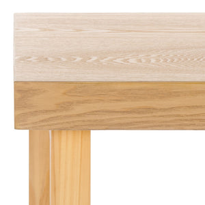 Safavieh Otaki End Table - Stylish Natural Pine Wood Design For Elegant Living Spaces & Decor Display Natural Wood Acc2326a