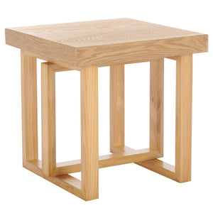 Safavieh Otaki End Table - Stylish Natural Pine Wood Design For Elegant Living Spaces & Decor Display Natural Wood Acc2326a