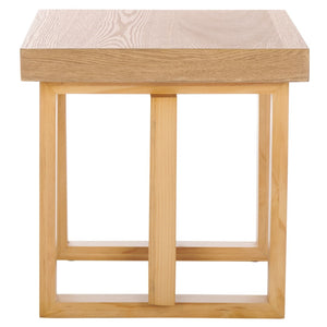 Safavieh Otaki End Table - Stylish Natural Pine Wood Design For Elegant Living Spaces & Decor Display Natural Wood Acc2326a