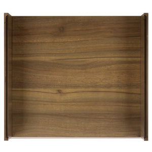 Acres Accent Table With Tempered Glass Top And Natural Wood Frame — Rustic Modern Compact Accent Piece