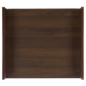 Acres Accent Table With Tempered Glass Top And Natural Wood Frame — Rustic Modern Compact Accent Piece