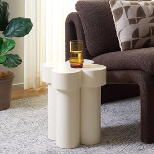 Safavieh Bastien Accent Table - Timeless Charm, Durable Craftsmanship, Perfect For Small Spaces & Versatile Use Ivory ACC2331A