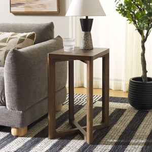 Safavieh Akai Accent Table - Timeless Acacia Wood Design For Stylish Home Decor & Functional Use Walnut Accacia,Mdf,Veneer Acc2400a