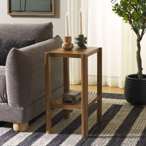 Safavieh Hendro Accent Table - Rustic Acacia Wood Design For Living Room Or Bedroom - Stylish & Versatile Natural Accacia,Mdf,Veneer Acc2401a