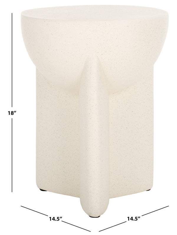 Safavieh Vidette Accent Table White 14.5" x 14.5" x 18"