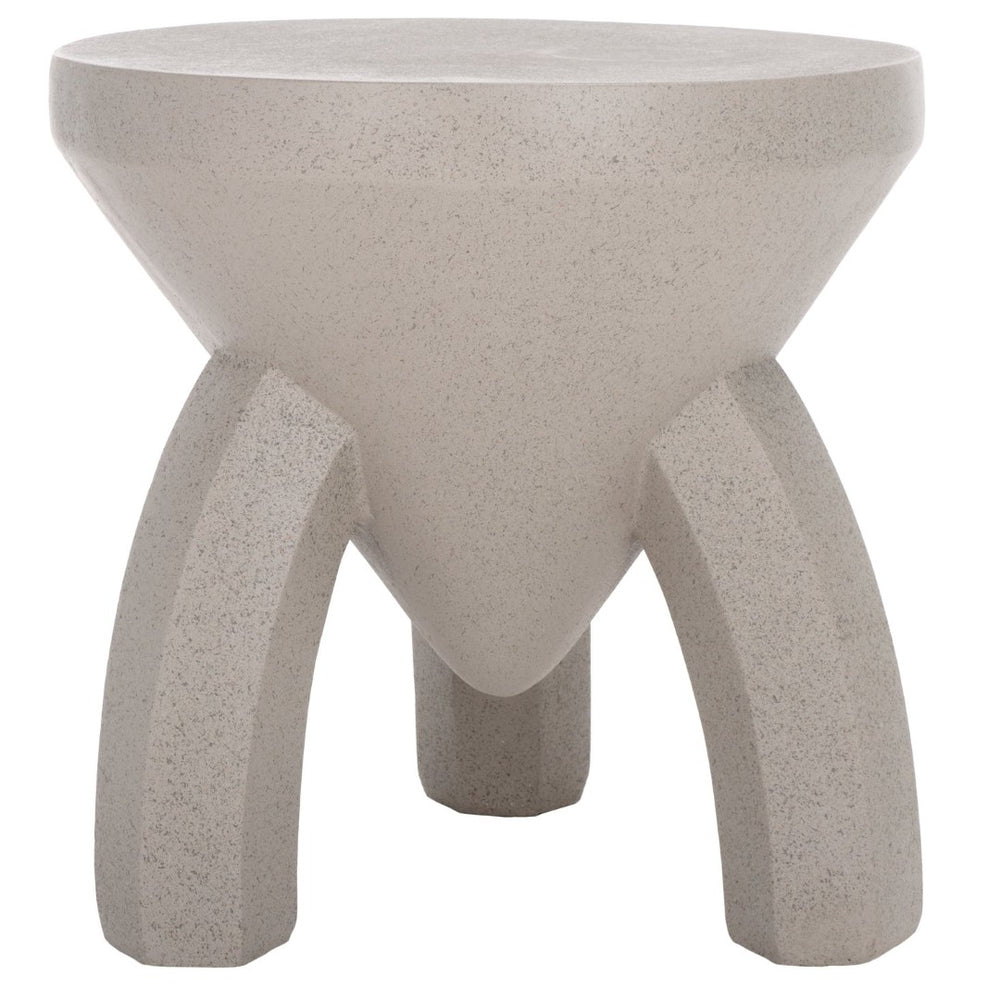 Safavieh Keilani Accent Table - Sculptural Inverted Cone Design With Elegant Curved Legs For Modern Interiors Grey ACC2801B