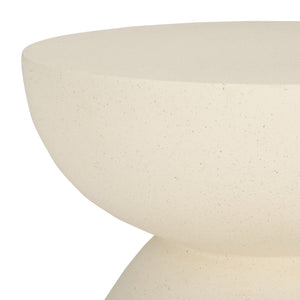 Safavieh Ailani Accent Table - Sculptural Design With Eye-catching Curves For Chic Living Room Appeal White Magnesium Oxide Acc2802a