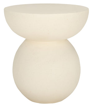 Safavieh Ailani Accent Table - Sculptural Design With Eye-catching Curves For Chic Living Room Appeal White Magnesium Oxide Acc2802a