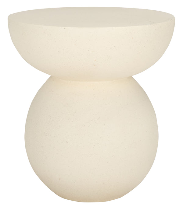 Safavieh Ailani Accent Table - Sculptural Design With Eye-catching Curves For Chic Living Room Appeal White Magnesium Oxide Acc2802a