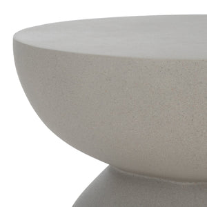 Safavieh Ailani Accent Table - Sculptural Design With Eye-catching Curves For Chic Living Room Appeal Grey Magnesium Oxide Acc2802b