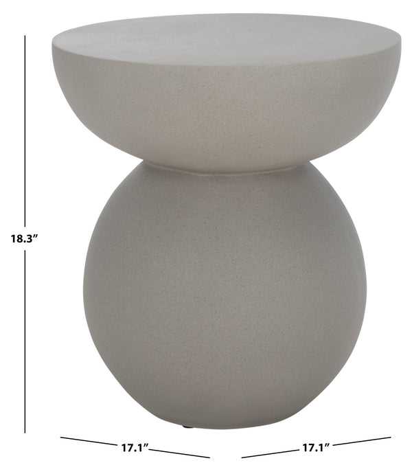 Safavieh Ailani Accent Table - Sculptural Design With Eye-catching Curves For Chic Living Room Appeal Grey Magnesium Oxide Acc2802b