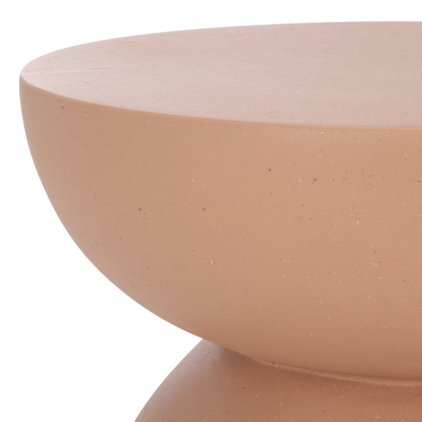 Safavieh Ailani Accent Table - Sculptural Design With Eye-catching Curves For Chic Living Room Appeal Terracotta Magnesium Oxide Acc2802c