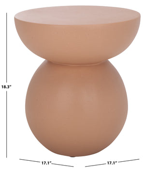 Safavieh Ailani Accent Table - Sculptural Design With Eye-catching Curves For Chic Living Room Appeal Terracotta Magnesium Oxide Acc2802c