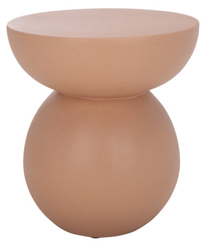 Safavieh Ailani Accent Table - Sculptural Design With Eye-catching Curves For Chic Living Room Appeal Terracotta Magnesium Oxide Acc2802c