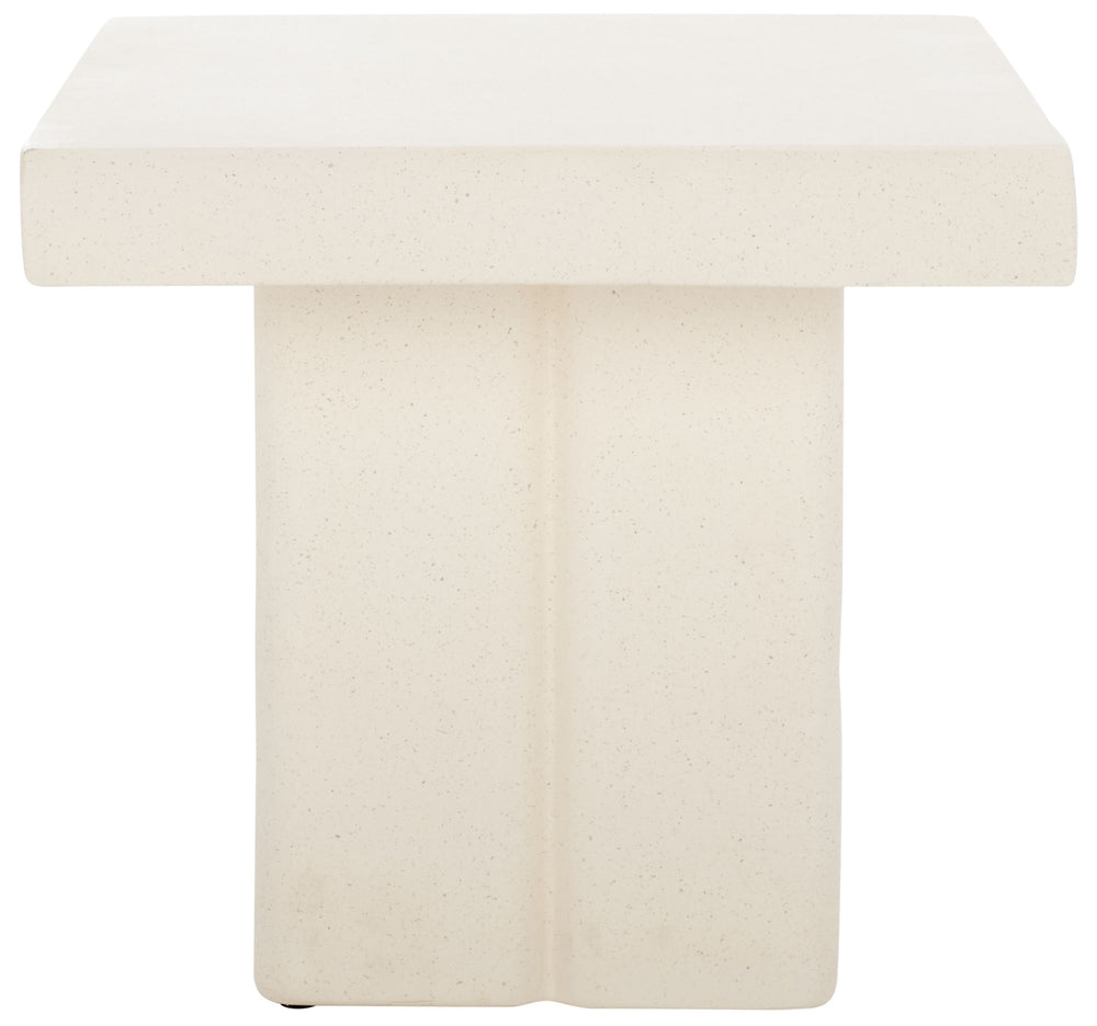 Safavieh Oaklyn Square Accent Table - Elegant White Design For Modern Living Rooms & Stylish Decor Solutions White Magnesium Oxide Acc2803a