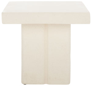 Safavieh Oaklyn Square Accent Table - Elegant White Design For Modern Living Rooms & Stylish Decor Solutions White Magnesium Oxide Acc2803a