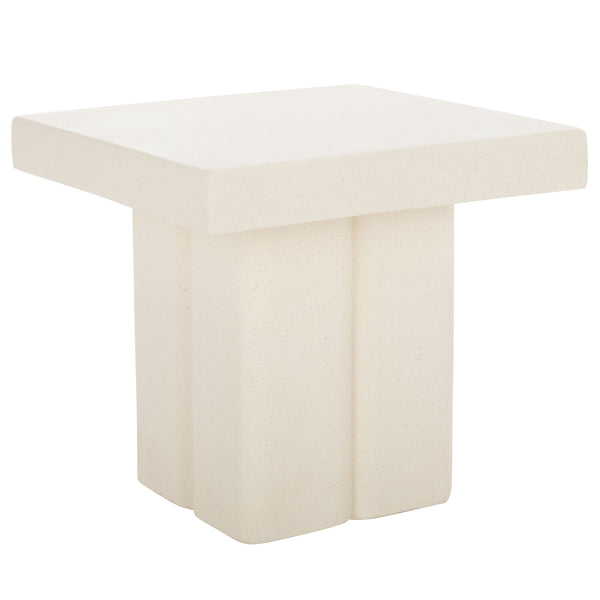 Safavieh Oaklyn Square Accent Table - Elegant White Design For Modern Living Rooms & Stylish Decor Solutions White Magnesium Oxide Acc2803a