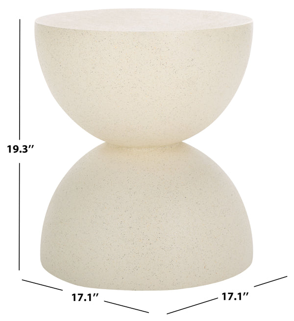 Safavieh Austyn Hourglass Accent Table - Elegant Curved Design For Stylish Home Decor & Functional Charm White Magnesium Oxide Acc2804a