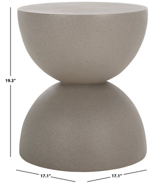 Safavieh Austyn Hourglass Accent Table - Elegant Curved Design For Stylish Home Decor & Functional Charm Grey Magnesium Oxide Acc2804b