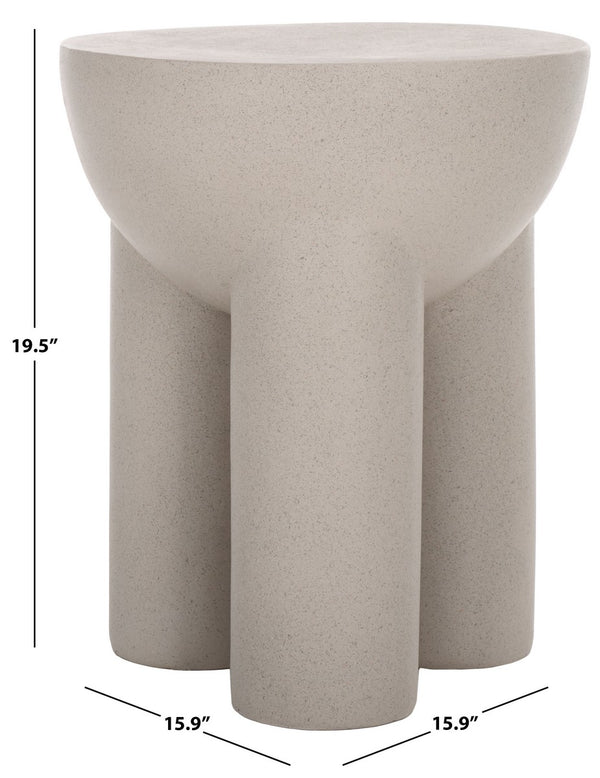 Safavieh Kataleya Accent Table Grey 15.9" x 15.9" x 19.5"