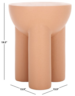 Safavieh Kataleya Accent Table Terracotta 15.9" x 15.9" x 19.5"