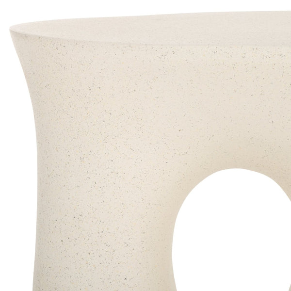 Safavieh Irelyn Accent Table - Sculptural Elegance With Organic Silhouette And Textured Finish For Any Room White ACC2806A
